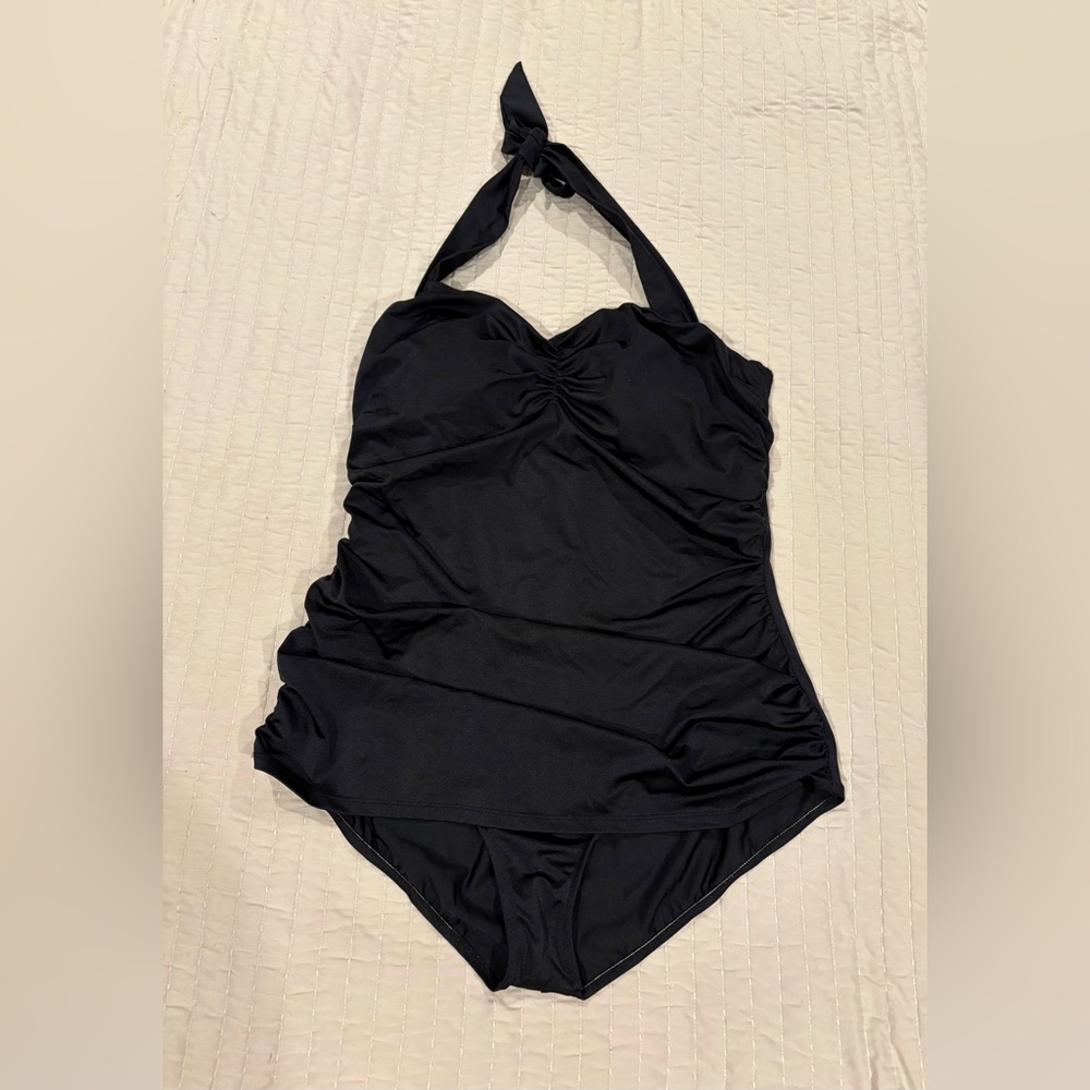Esther Williams Retro Black One-Piece Swimsuit